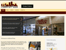 Tablet Screenshot of galleriapizza.com